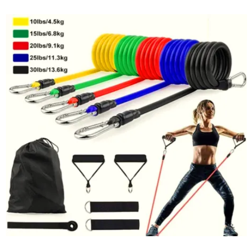 11 pcs set resistance bands